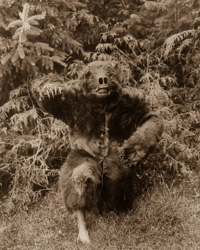 A Qagyuhl Man Dressed As A Bear, 1914