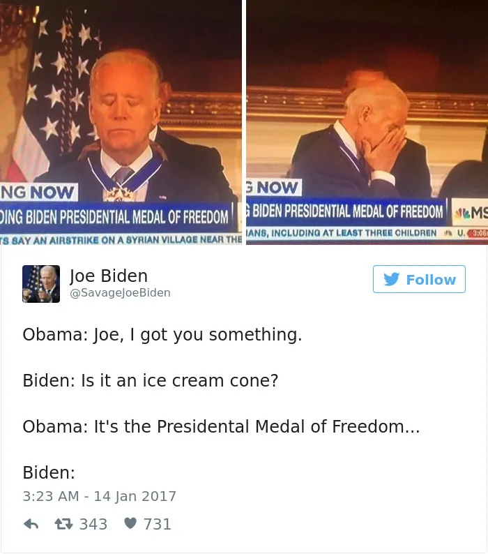 30 Hilarious Memes About Obama Surprising Joe Biden With The Medal Of Freedom