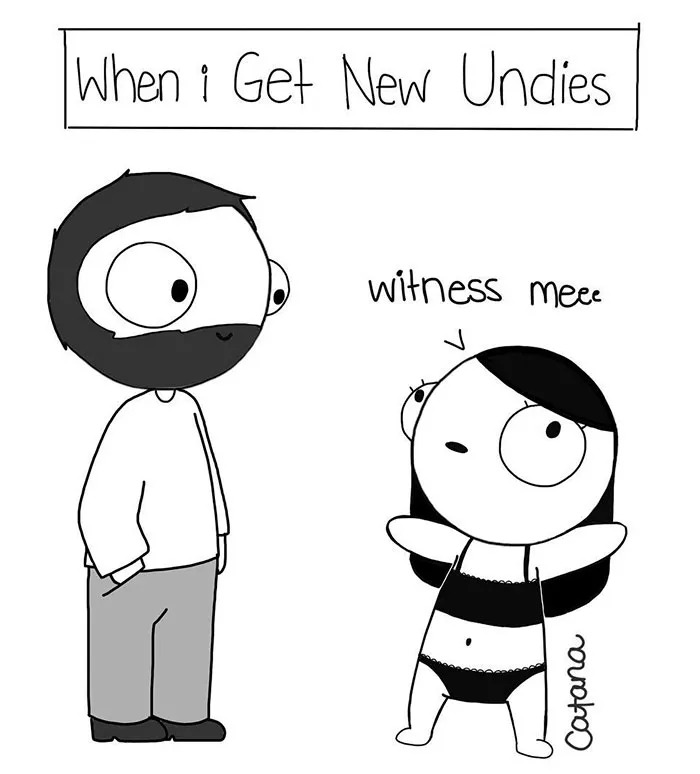 Girlfriend Secretly Illustrates Everyday Life With Her BF, He Uploads Comics Online And They Go Viral