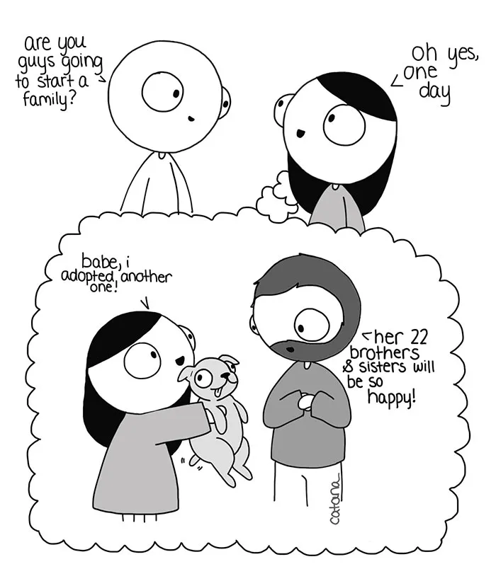 Girlfriend Secretly Illustrates Everyday Life With Her BF, He Uploads Comics Online And They Go Viral