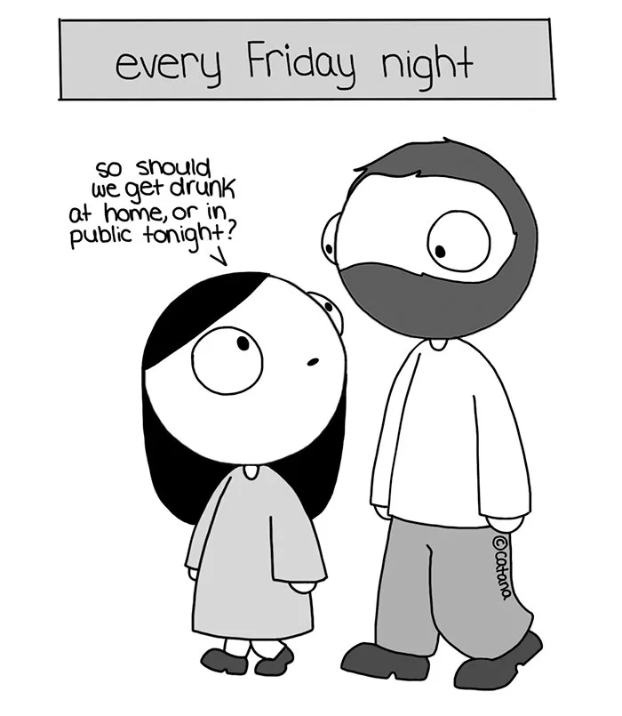 Girlfriend Secretly Illustrates Everyday Life With Her BF, He Uploads Comics Online And They Go Viral