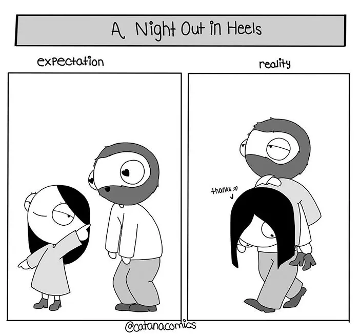 Girlfriend Secretly Illustrates Everyday Life With Her BF, He Uploads Comics Online And They Go Viral