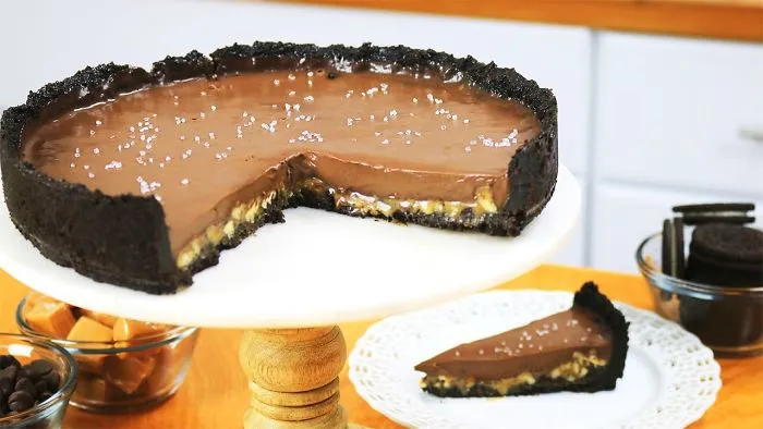 Salted Caramel Chocolate Pecan Pie