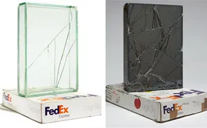 Artist Spends 9 Years Using FedEx To Ship Glass Boxes To Create Shattered Sculptures