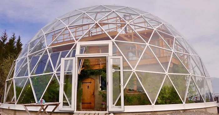 This Family Has Been Living In The Arctic Circle Since 2013 In A Self-Built House Under A Solar Geodesic Dome