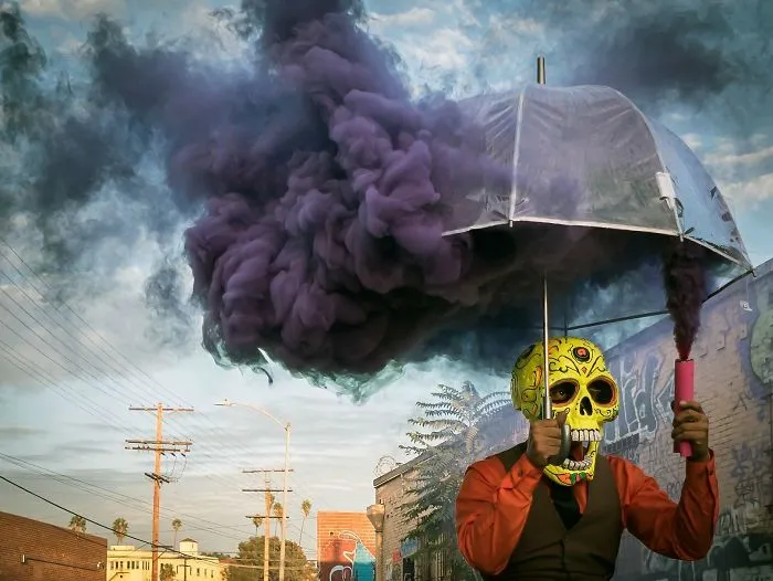 Itap Of A Man In Mask