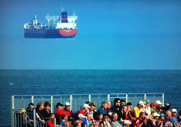 This Ship Looks Like It's Floating In The Sky