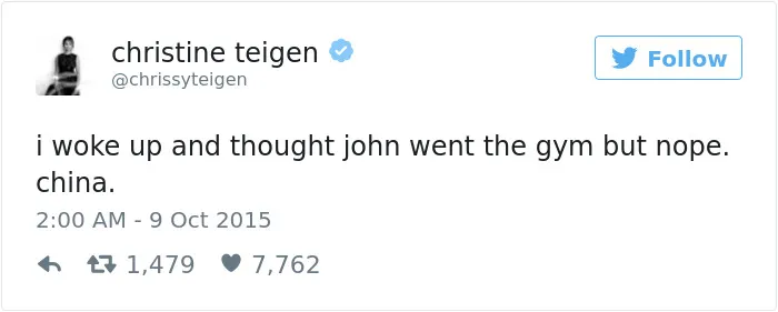 Christine Teigen Tweets