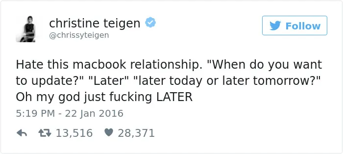 Later Please