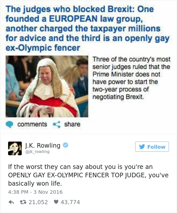 69 Times J. K. Rowling Brutally Destroyed Internet Trolls