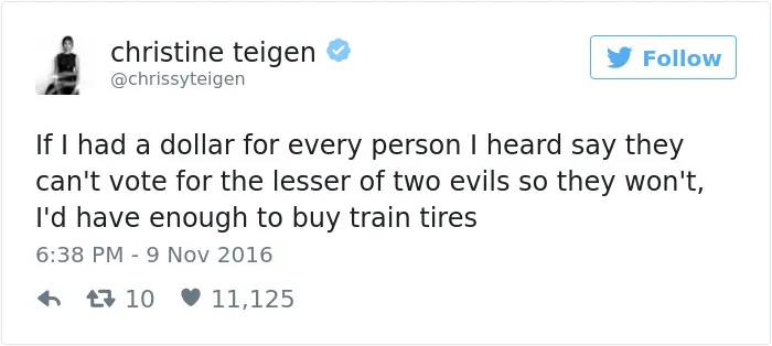 Christine Teigen Tweets