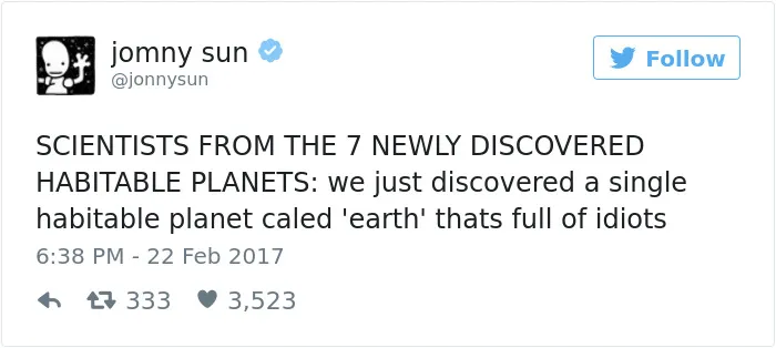 131 Priceless Reactions To NASA's Discovery Of 7 New Earth-Like Planets
