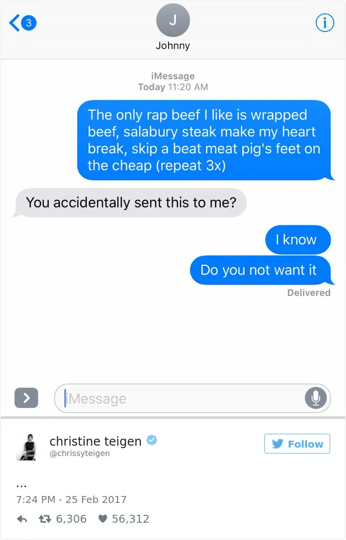 Christine Teigen Tweets