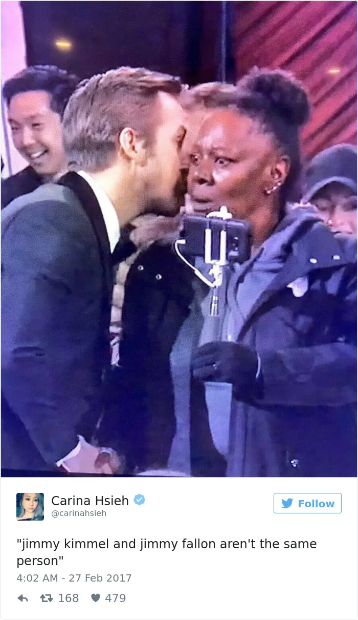 Ryan Gosling Whispering During Oscars Becomes A Meme, And Internet's Responses Are Hilarious