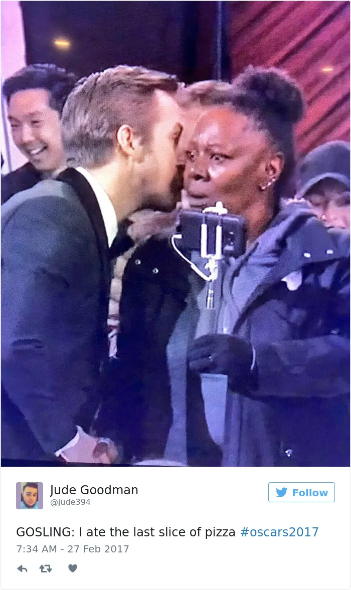 Ryan Gosling Whispering During Oscars Becomes A Meme, And Internet's Responses Are Hilarious