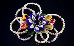 Kanzashi Flower - Mizuhiki Jewelry By Asuka Saito
