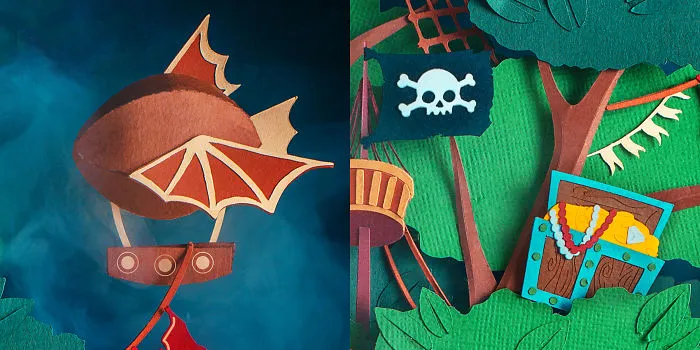 Pirate Island: Papercraft Collaboration Of Two Artists From Uk And Russia