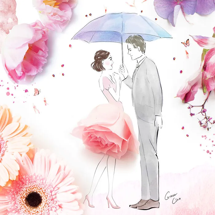 These Heartwarming Floral Illustrations Of Couples Will Make You Fall In Love Again