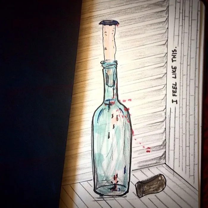 Series Of Offbeat Drawings That Interpret My Feelings