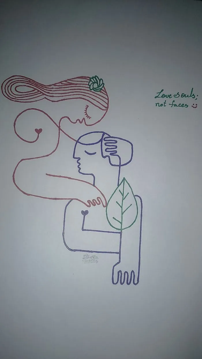 Two Souls Love - Sketching