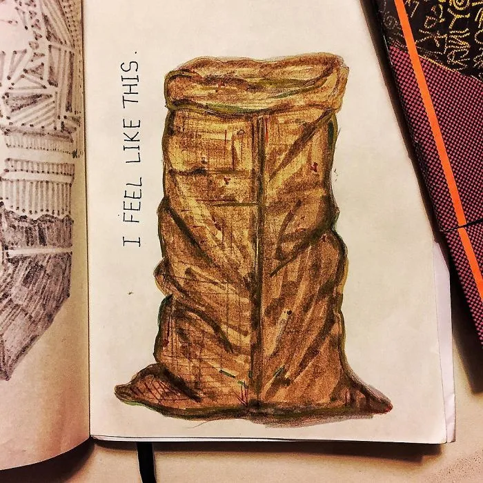 Series Of Offbeat Drawings That Interpret My Feelings