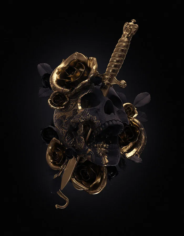Morbid Attraction Illustrations: My Tattoo-Inspired Project Reimagined In 3D