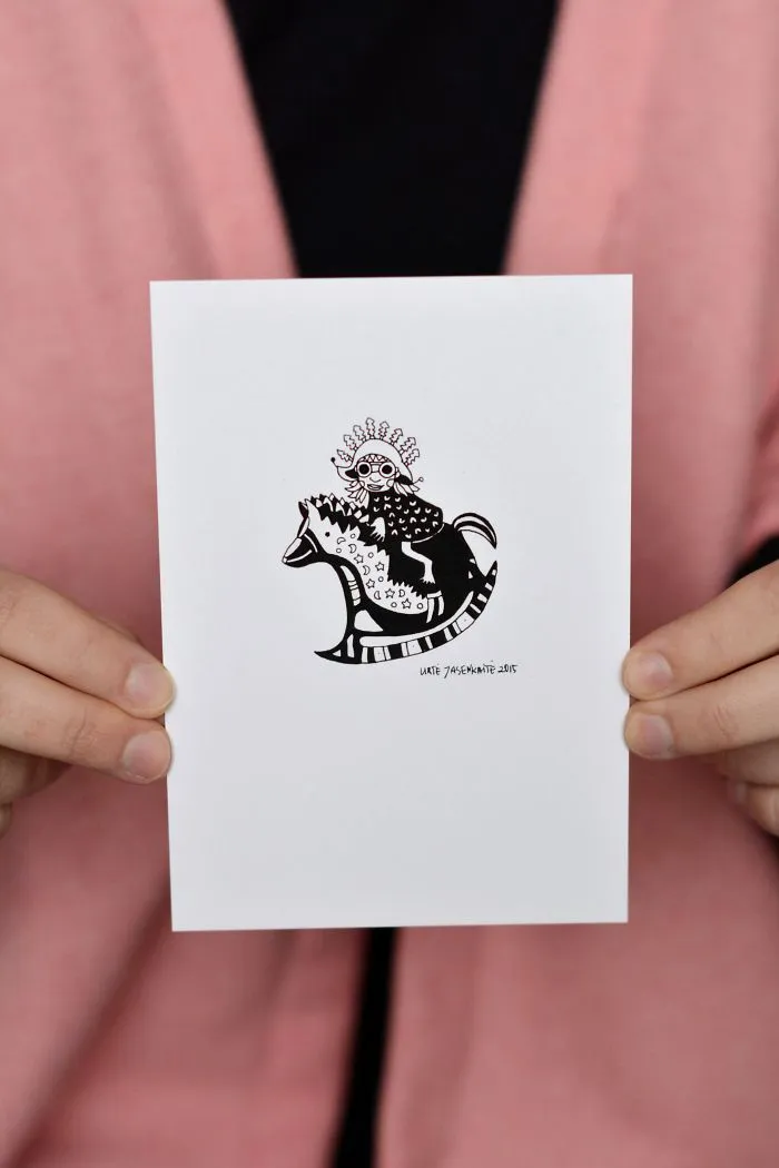 Printed Postcards By Artist, Illustrator Yaska Art