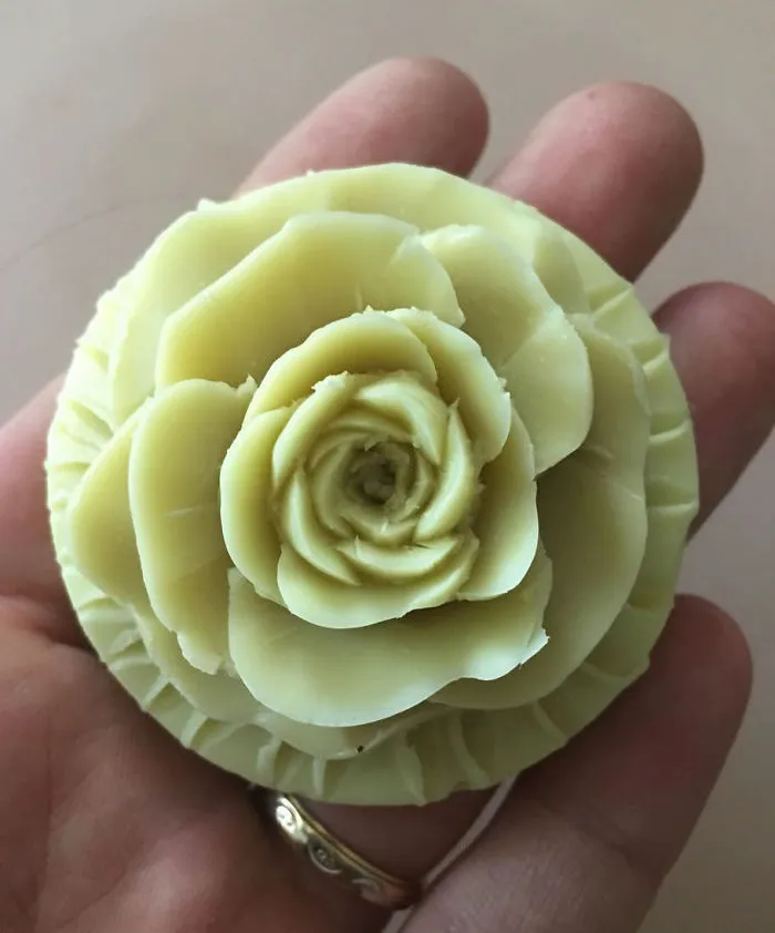 I Create Intricate Pieces Of Carved Art From Soap