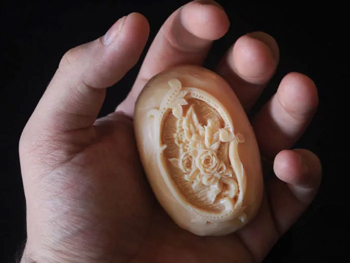 I Create Intricate Pieces Of Carved Art From Soap
