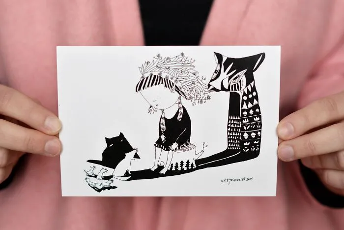 Printed Postcards By Artist, Illustrator Yaska Art