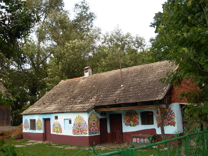 Little Polish Village Where Everything Is Covered In Colorful Flower Paintings