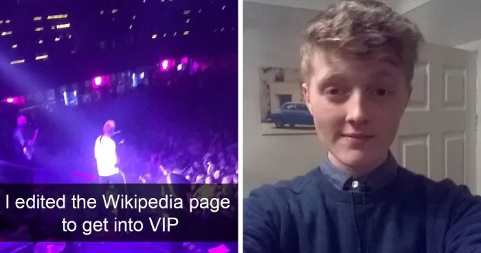 This Teen Just Sneaked Into Band's VIP Section By Simply Editing Its Wikipedia Page