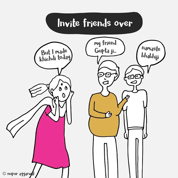 Don't Be Embarassed When Uncalled Friends Come Over... Or Not