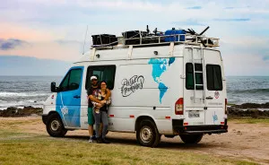 We Transformed A Military Police Car Into A Home On Wheels So That We Could Travel The World While Working
