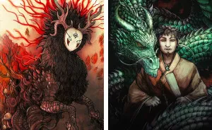 I Paint Dragons And Mythical Beasts Using Different Mediums
