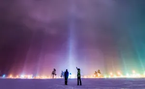 I Shot Extremely Rare Atmospheric Phenomenon Called Light Pillars
