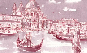 Artist Turns Wine Into Amazing Travel Paintings