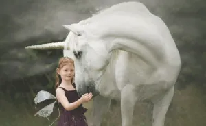 You Can't Be Sad When You're Cuddling A Unicorn