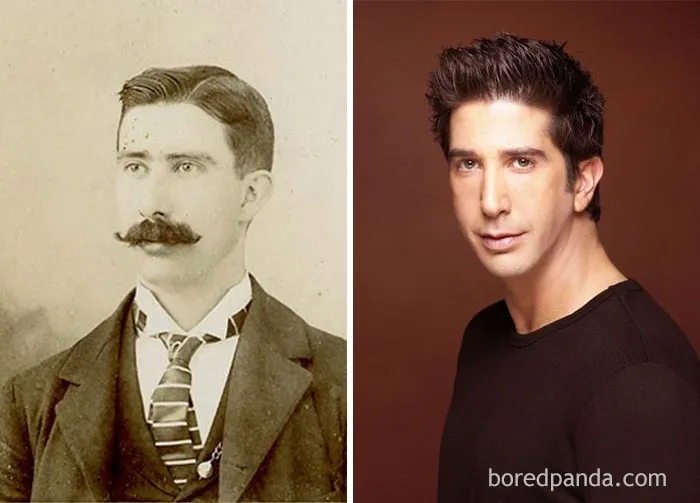 Caballero Del Siglo Xix Y David Schwimmer
