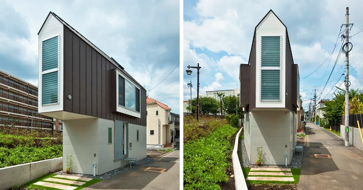 Esta estrecha casa japonesa solo parece pequeña hasta que la ves por dentro