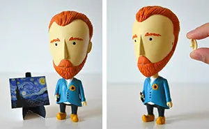 Van Gogh Action Figure With A Detachable Ear Is A Perfect Gift For Art Lovers