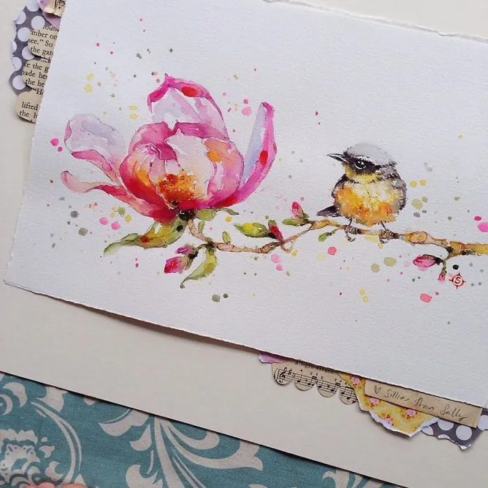 Nature-Inspired Watercolor Paintings By "Sillier Than Sally"