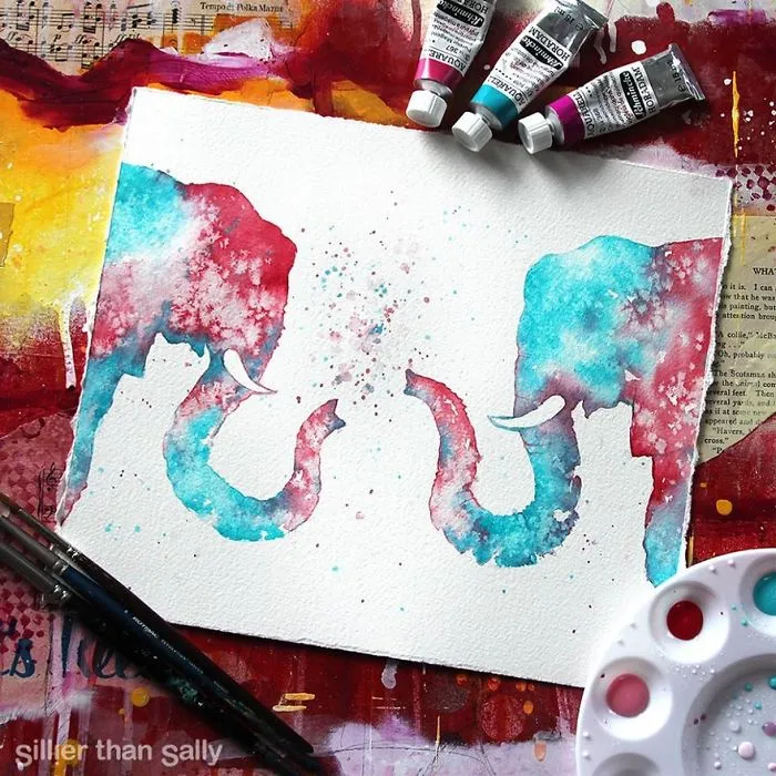 Nature-Inspired Watercolor Paintings By "Sillier Than Sally"