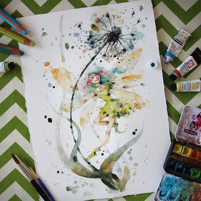 Nature-Inspired Watercolor Paintings By "Sillier Than Sally"