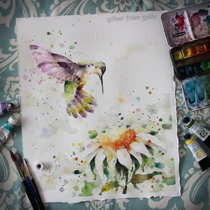 Nature-Inspired Watercolor Paintings By "Sillier Than Sally"