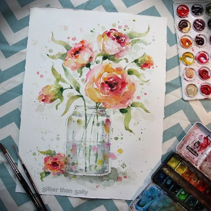 Nature-Inspired Watercolor Paintings By "Sillier Than Sally"