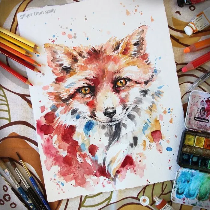 Nature-Inspired Watercolor Paintings By "Sillier Than Sally"