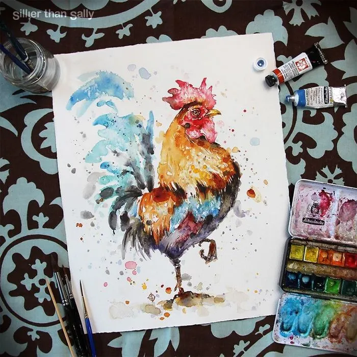 Nature-Inspired Watercolor Paintings By "Sillier Than Sally"