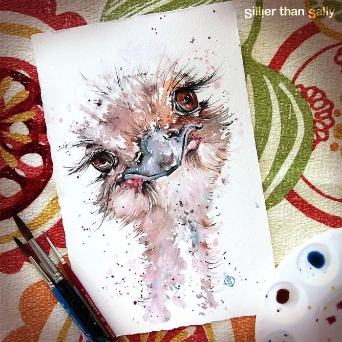 Nature-Inspired Watercolor Paintings By "Sillier Than Sally"