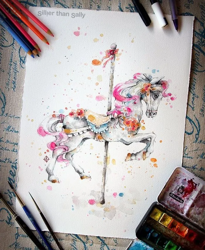 Nature-Inspired Watercolor Paintings By "Sillier Than Sally"